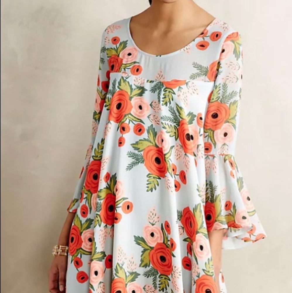 Fluttered bloom swing dress